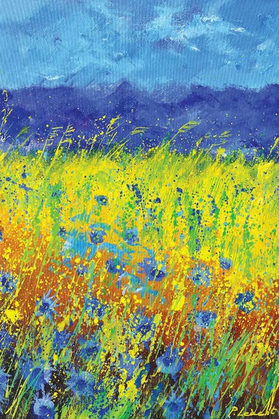 Blue Cornflowers by Pol Ledent art print