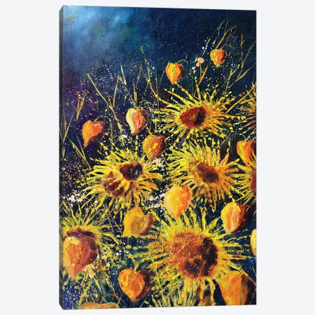 Sunflowers In Full Boom Canvas Print #LDT286} by Pol Ledent Canvas Art Print