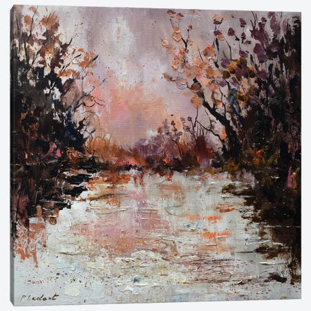 Pink Waters Canvas Print #LDT306} by Pol Ledent Canvas Artwork