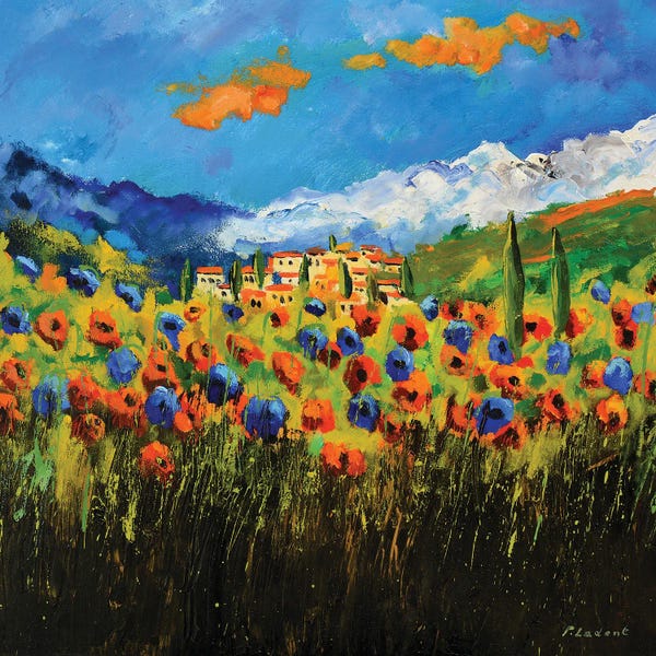 Poppies In Tuscany