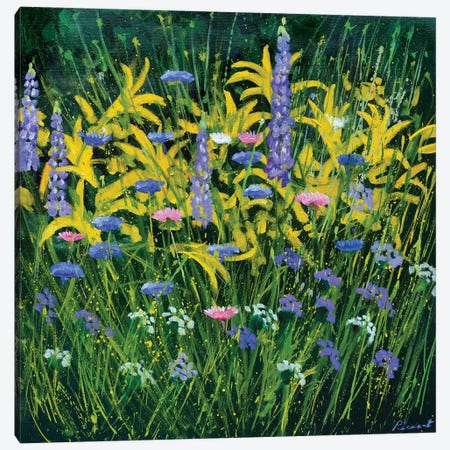 Garden Flowers Canvas Print #LDT317} by Pol Ledent Canvas Art Print