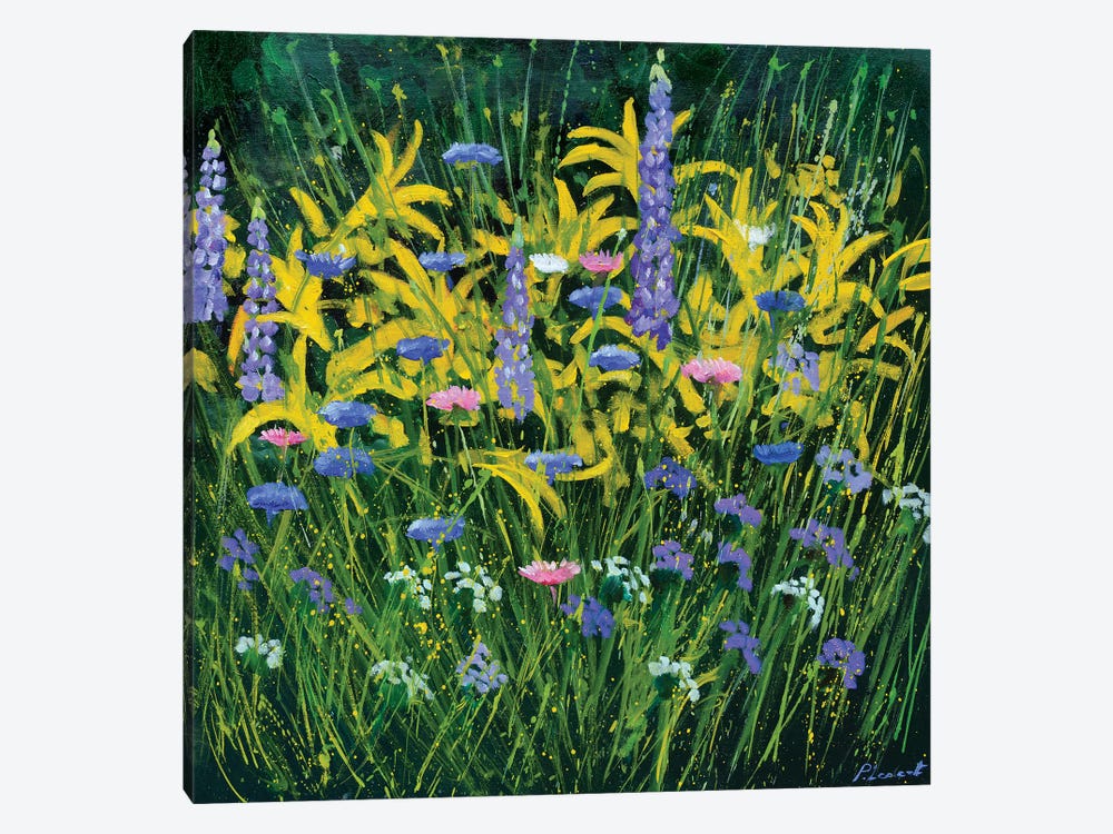Garden Flowers by Pol Ledent 1-piece Canvas Print