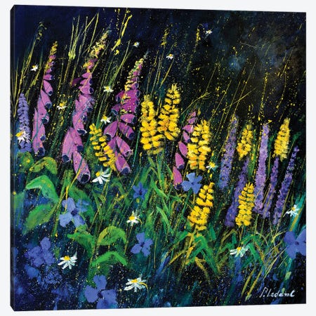 Garden Flowers Canvas Print #LDT33} by Pol Ledent Canvas Art