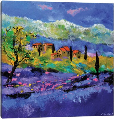 Provence And Lavender Canvas Art Print - Provence