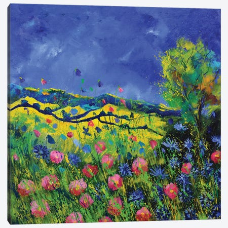 Fieldflowers Canvas Print #LDT34} by Pol Ledent Art Print