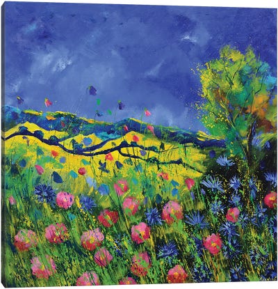 Fieldflowers Canvas Art Print - Pol Ledent