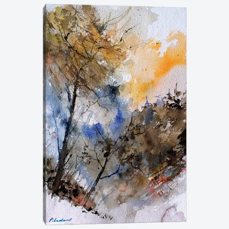 In The Wood Watercolor Canvas Print #LDT356} by Pol Ledent Canvas Art Print