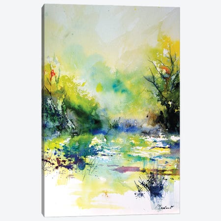 Pond Quiet Waters Canvas Print #LDT364} by Pol Ledent Canvas Art