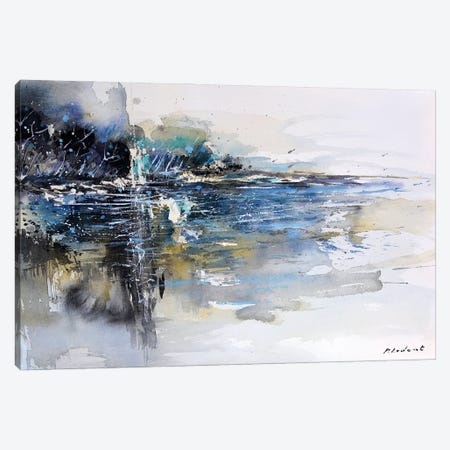 Quiet Blue Waters Canvas Print #LDT366} by Pol Ledent Canvas Art