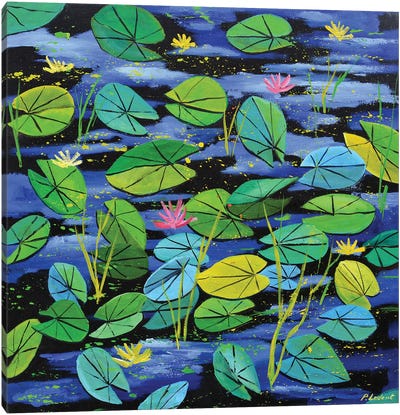 Waterlilies Canvas Art Print - Pol Ledent