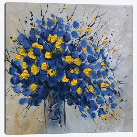 Yellow And Blue Still Life Canvas Print #LDT399} by Pol Ledent Canvas Art