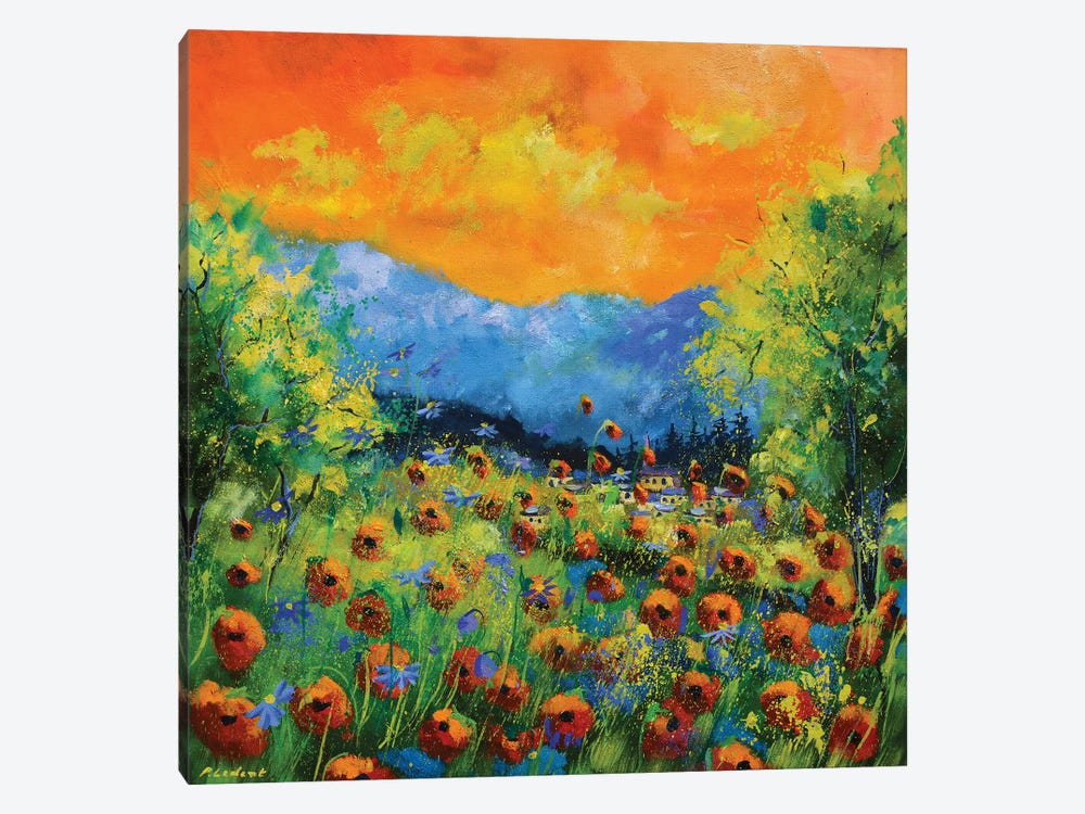Red Poppies by Pol Ledent 1-piece Canvas Art