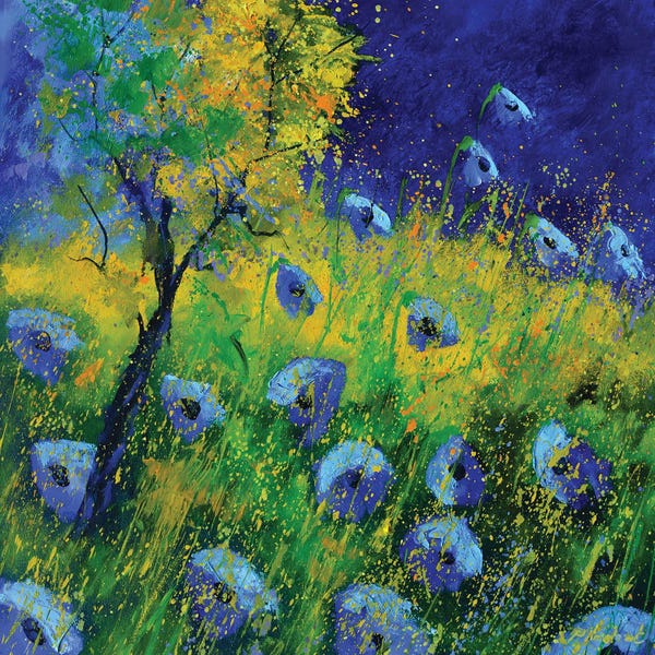 Poppies: Blue Poppies 672021 by Pol Ledent