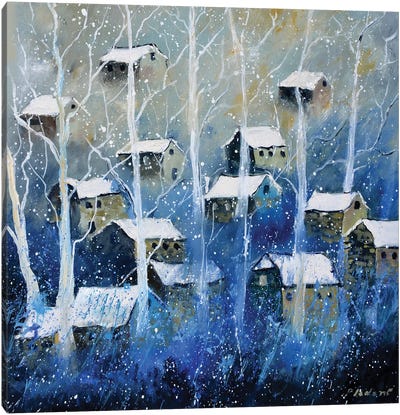 Let It Snow Canvas Art Print - Pol Ledent