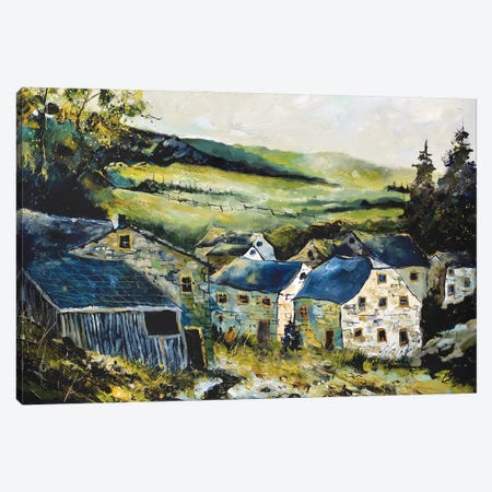 Old Houses In My Countryside Canvas Print #LDT412} by Pol Ledent Canvas Art Print