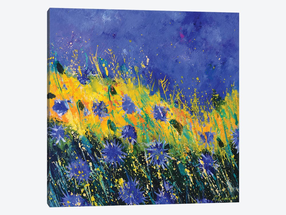 The Summer Blue Cornflowers by Pol Ledent 1-piece Art Print