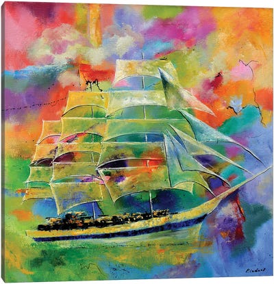 Sailing Canvas Art Print - Pol Ledent