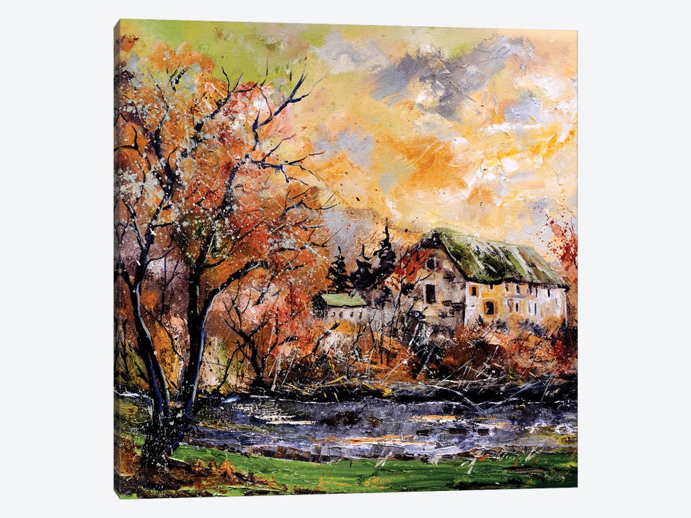 Old Watermill by Pol Ledent 1-piece Canvas Artwork