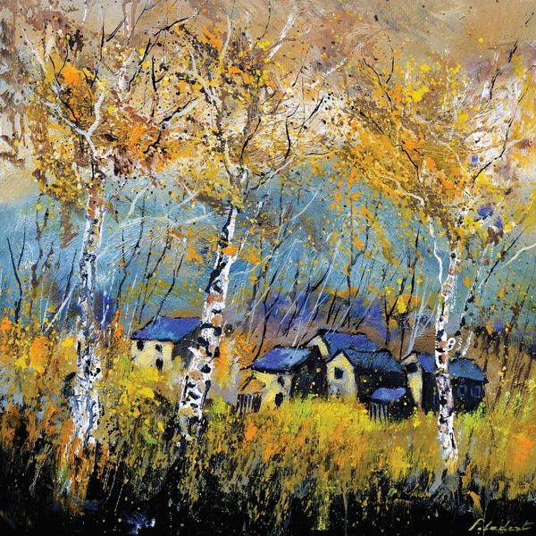 Aspen Trees: Aspen Trees In Autumn by Pol Ledent