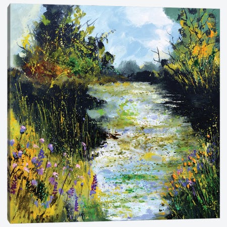 Ophelia's Pond Canvas Print #LDT424} by Pol Ledent Art Print