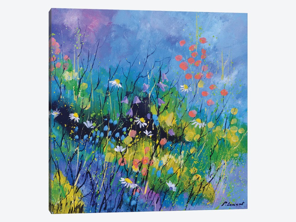 Abstract Field Flowers by Pol Ledent 1-piece Canvas Art Print