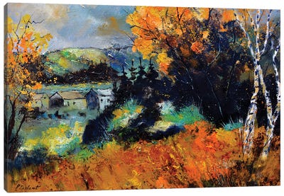 Autumn In Ardennes LXXVI Canvas Art Print - Pol Ledent