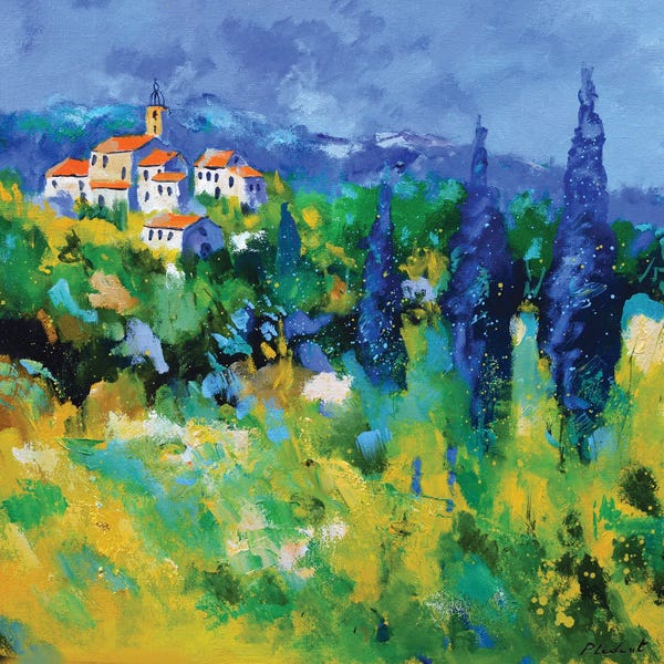 Cypress Trees: Provence I by Pol Ledent