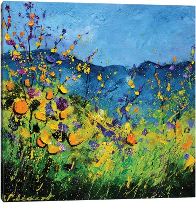 Summer Field Flowers Canvas Art Print - Pol Ledent