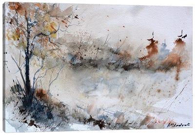 Autumn Mist Canvas Art Print - Pol Ledent