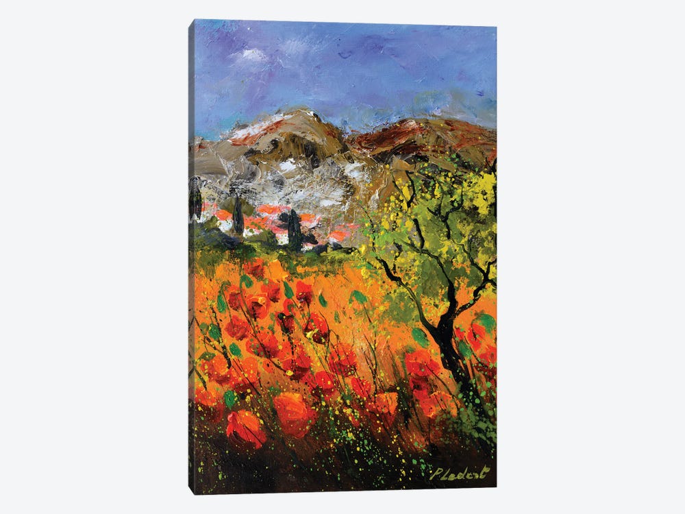 Red Poppies In Provence Xlv by Pol Ledent 1-piece Canvas Print