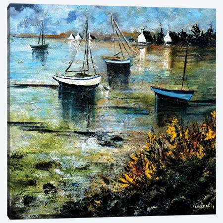 Seascape Canvas Print #LDT468} by Pol Ledent Canvas Art