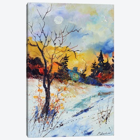 Colourful Winter Canvas Print #LDT486} by Pol Ledent Canvas Art Print