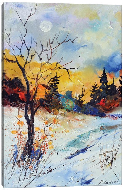 Colourful Winter Canvas Art Print - Pol Ledent