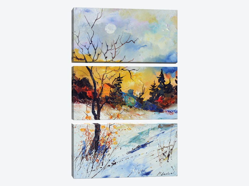 Colourful Winter by Pol Ledent 3-piece Canvas Wall Art