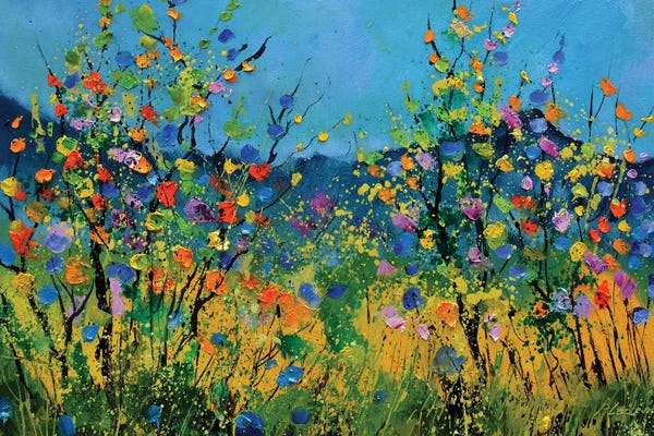 Poppies: Poppies In The Valley by Pol Ledent