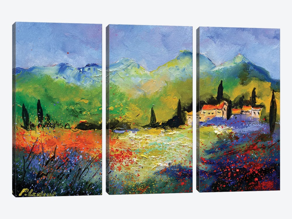 Provence 5422 by Pol Ledent 3-piece Canvas Print