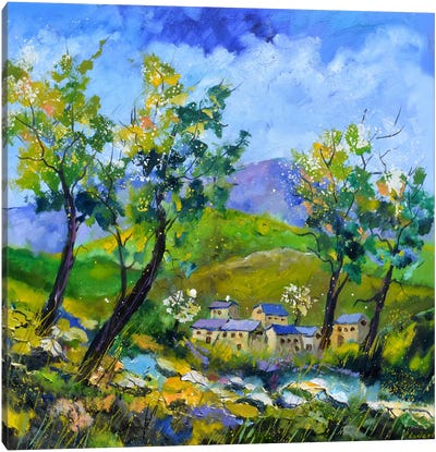 Springtime In My Countryside Canvas Art Print - Pol Ledent