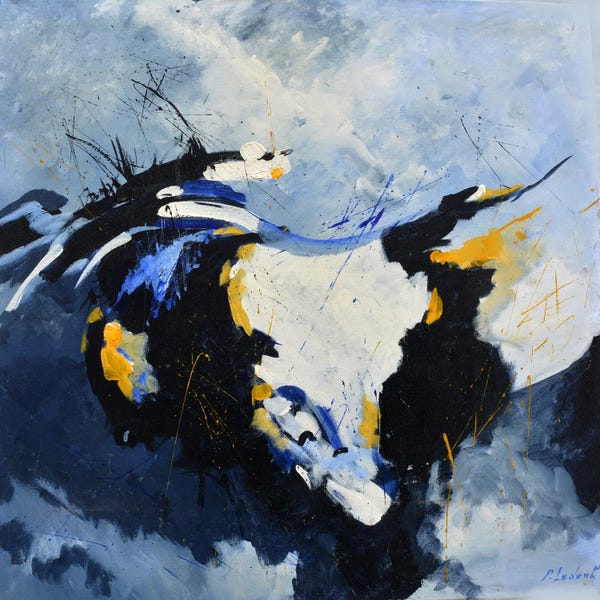 Bulls: Abstract Bull Head by Pol Ledent