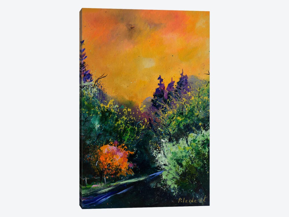 Orange Sky by Pol Ledent 1-piece Canvas Artwork