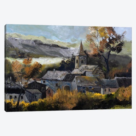 Village In My Countryside Canvas Print #LDT520} by Pol Ledent Art Print