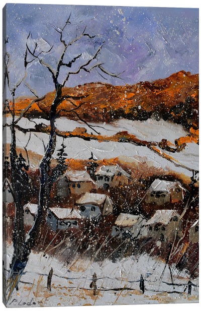 Winter In My Country 56 Canvas Art Print - Pol Ledent