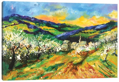 Spring In My Countryside Canvas Art Print - Pol Ledent