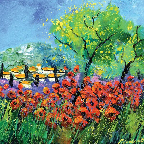 Countrysides: Red Poppies In Provence by Pol Ledent