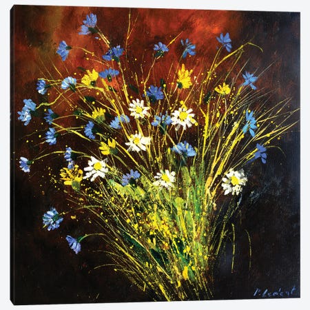 Wild Flowers Still Life Canvas Print #LDT538} by Pol Ledent Canvas Wall Art
