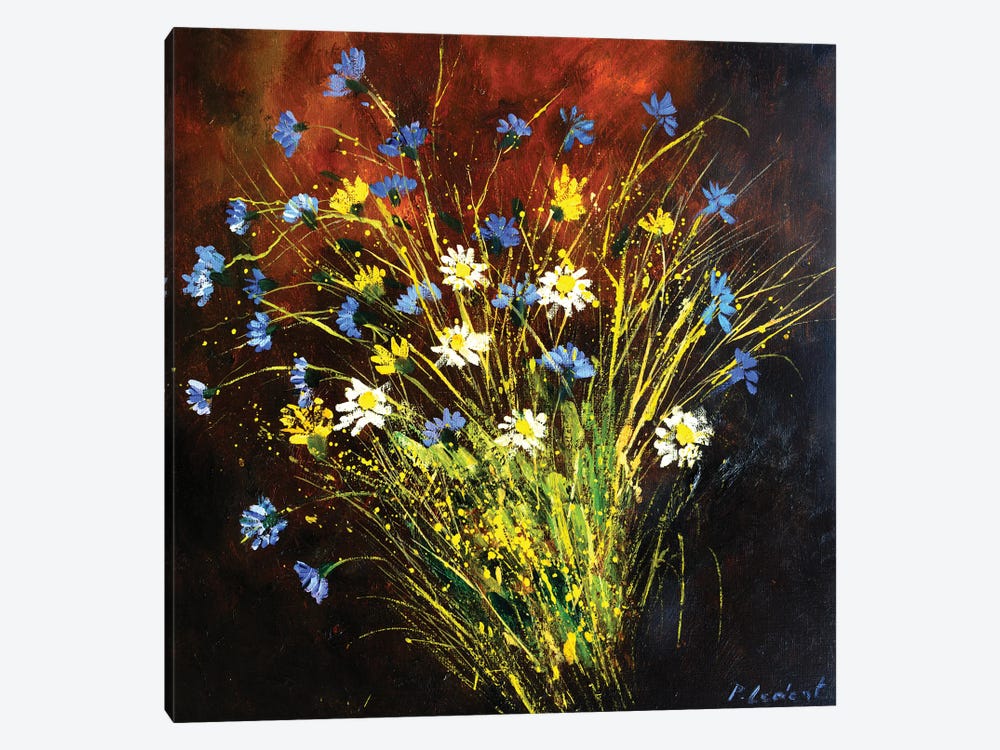 Wild Flowers Still Life by Pol Ledent 1-piece Canvas Art