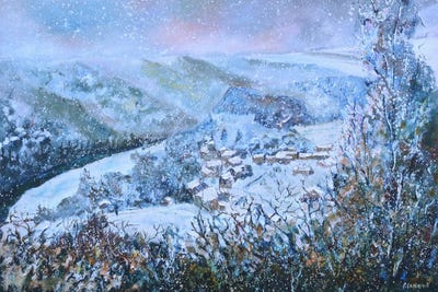 Snow In The Valley by Pol Ledent art print
