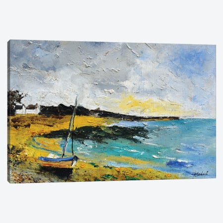 Seashore in Brittany Canvas Print #LDT59} by Pol Ledent Canvas Artwork