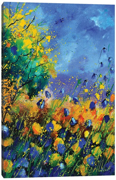 Happy wild flowers Canvas Art Print - Pol Ledent