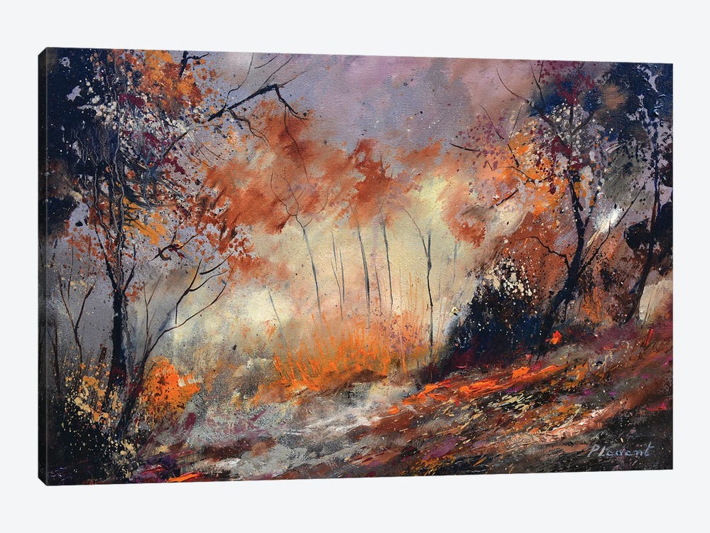 Autumn in the wood by Pol Ledent 1-piece Canvas Art Print