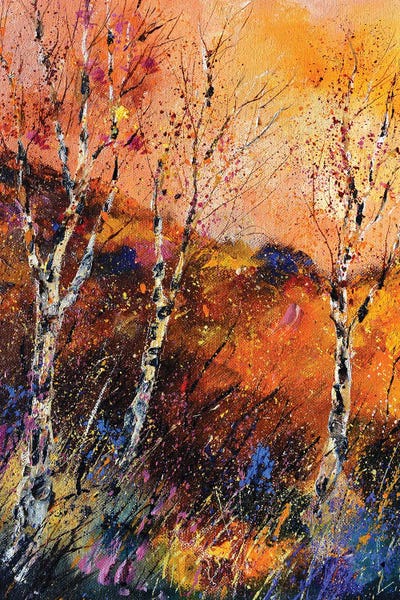 Three aspen trees